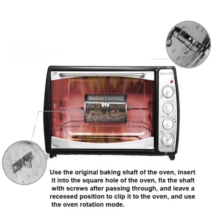 Edelstahl-Bratkäfig, Ofen, Erdnusskastanienkäfig, A Type 12 x18cm, B Type 14 x18cm, C Type 12 x 23cm, D Type 14 x 23cm – Bild 6