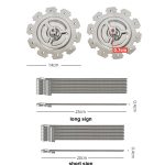 Luftfritteuse, elektrischer Ofen, Lammspießgrill, Long 25cm, Short 20cm – Bild 3