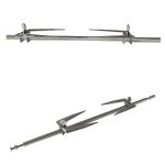 Edelstahlbraten Hühnerspieße Kochofen BBQ Gegrillte Gabel – Bild 4