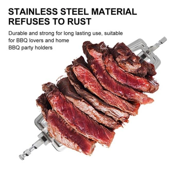 Edelstahlbraten Hühnerspieße Kochofen BBQ Gegrillte Gabel – Bild 5