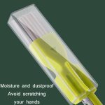 5-teiliger multifunktionaler grüner Zwiebelschäler für die Küche zu Hause, Green, Yellow, Orange – Bild 3