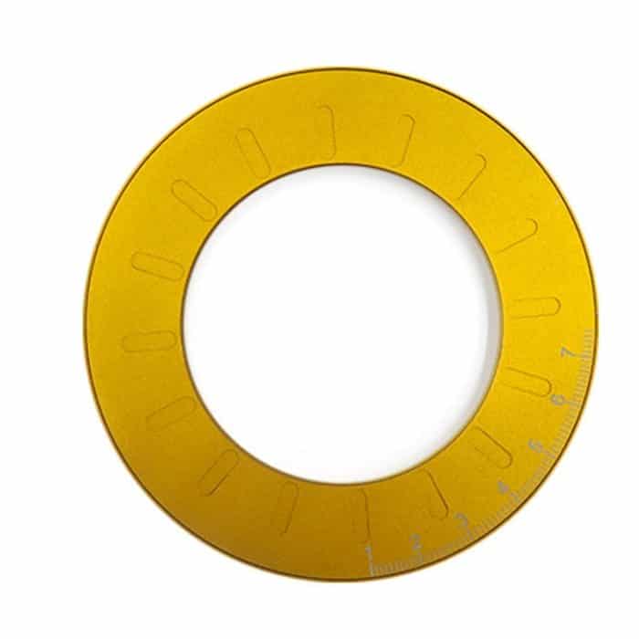 Drehbares Rundlineal aus Edelstahl, Round Ruler – Bild 2