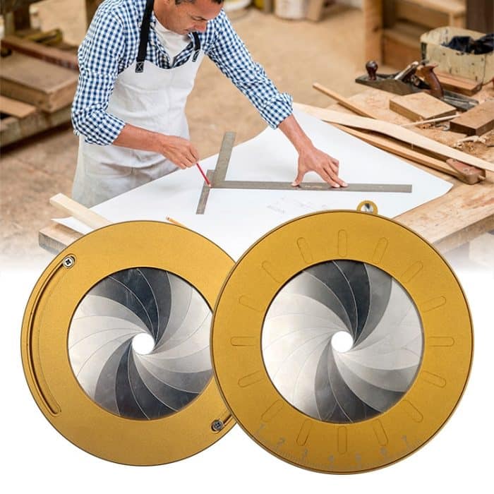 Drehbares Rundlineal aus Edelstahl, Round Ruler – Bild 6