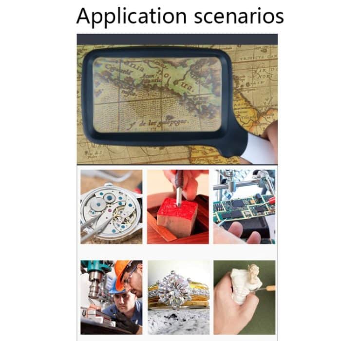 10863 3X LED-Licht-Falten-Handheld-Lupe – Bild 6