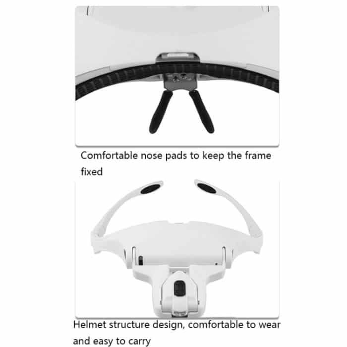 9892B2 1x / 1,5x / 2x / 2,5x / 3,5x Multifunktionskopfmontage-Lupe – Bild 5