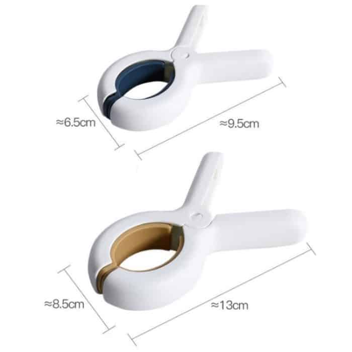 Haushaltsplastikwindundurchlässiger Blatt-fester Wäscheklammer-Aufhänger-Klipp, 3 PCS Yellow, 3 PCS Blue, 2 PCS Large Yellow, 2 PCS Large Blue – Bild 3