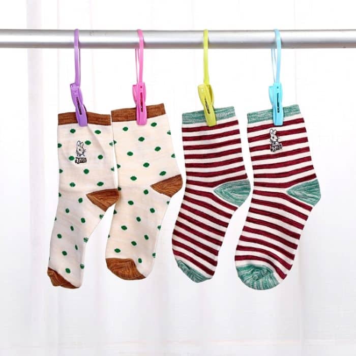 6 Packungen Multifunktionale Kunststoff winddichte Quiltgenkleidungssockenclip – Bild 4