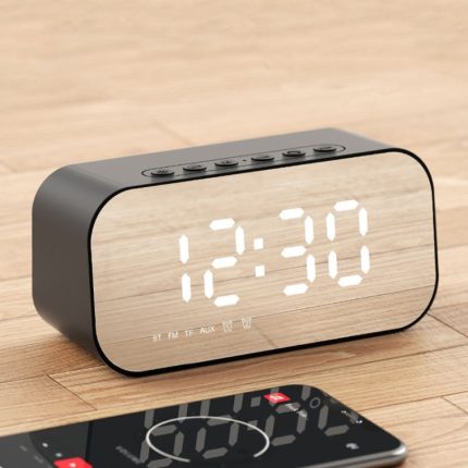 Havit M3 Subwoofer Mini-Spiegeluhr Bluetooth-Lautsprecher, Spsc:, 1200mAh (Black), 1200mAh (White), 2200mAh (Black), 2200mAh (White)