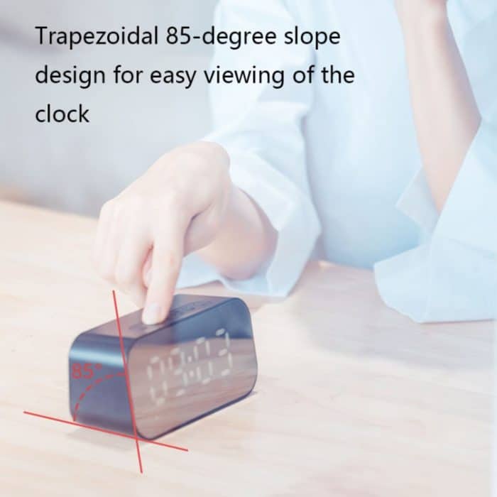 Havit M3 Subwoofer Mini-Spiegeluhr Bluetooth-Lautsprecher, Spsc:, 1200mAh (Black）, 1200mAh (White), 2200mAh (Black), 2200mAh (White) – Bild 2