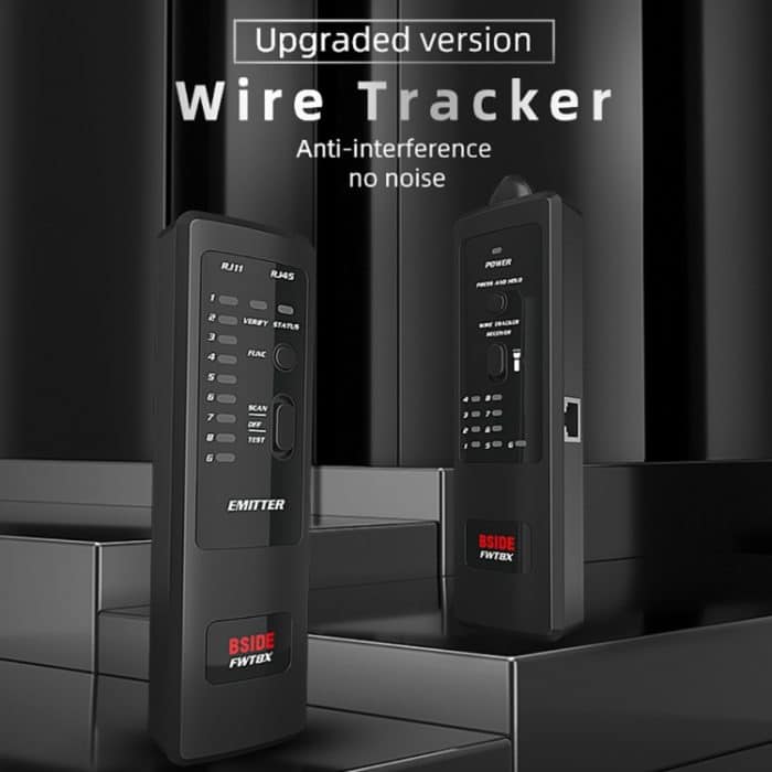 BSDE FWT8X Dual-Modus Netzwerk-Kabel-Tracker-Kabel-Toner RJ45 RJ11 Genauem Ethernet-LAN-Tracer – Bild 2