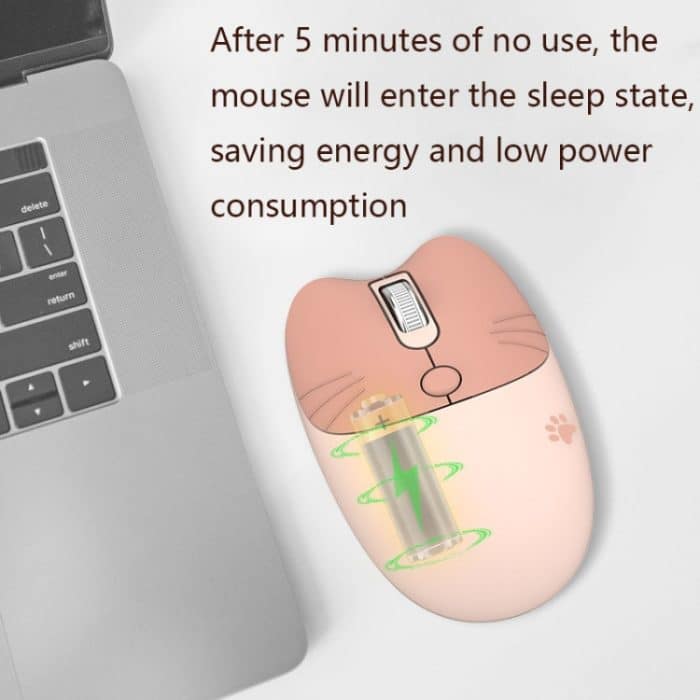 M3 3 Tasten niedliche leise kabellose Laptop-Maus, Spezifikationen:, Wireless Version (Vitality Pink), Wireless Version (Dream Blue), Wireless Version (Milk Tea), Bluetooth Wireless Version (Milk Tea), Bluetooth Wireless Version (Pink)... – Bild 5