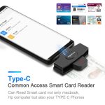 Rocketek CSCR3 Smart CAC Kartenleser Typ-C Banksteuererklärung SIM-Karte/IC-Karte ID-Kartenleser – Bild 3