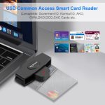 Rocketek CSCR3 Smart CAC Kartenleser Typ-C Banksteuererklärung SIM-Karte/IC-Karte ID-Kartenleser – Bild 5