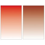 54 x 83 cm großes, doppelseitiges Morandi-Film-Foto-Requisiten-Hintergrundpapier mit Farbverlauf, Red / Gold Brown, Blue /Green, Deep Gray / Light Gray