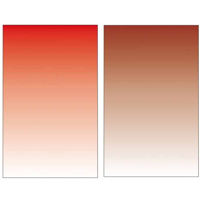 54 x 83 cm großes, doppelseitiges Morandi-Film-Foto-Requisiten-Hintergrundpapier mit Farbverlauf, Red / Gold Brown, Blue /Green, Deep Gray / Light Gray – Bild 1