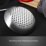 304 Edelstahl-Holzgriff, Küchenutensilien, Stil:, Fried Spatula, Soup Spoon, Slotted Spoon, Slotted Shovel, Noodle Scoop, Rice Spoon – Bild 6