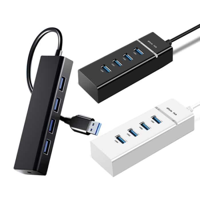 4 x USB 2.0-Ports, HUB-Konverter, Kabellänge: 15 cm, Stil:, Without Light Bar, With Light Bar Black, With Light Bar White – Bild 2