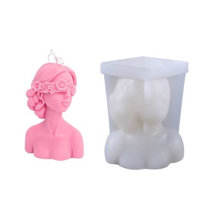 Aromatherapie-Gipsform, Rose, Schönheitskerze, Silikonform, Stil:, Cover Eyes, Close Eyes