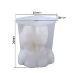 Aromatherapie-Gipsform, Rose, Schönheitskerze, Silikonform, Stil:, Cover Eyes, Close Eyes – Bild 4