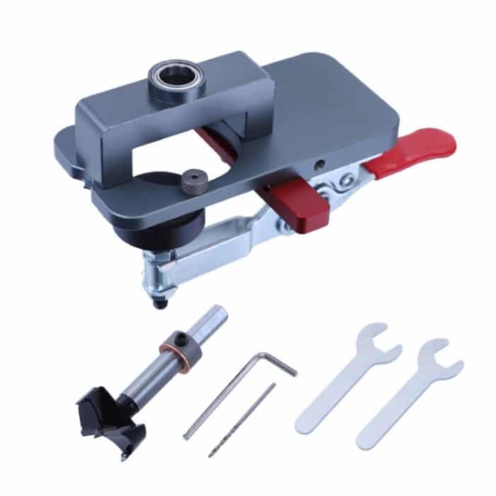 TBD0602089801.jpg 35-mm-Scharnier, offenes Loch, Schranktürplatte, Scharnier-Positionierung, 6 PCS / Set Hinge Open Hole – Bild 1