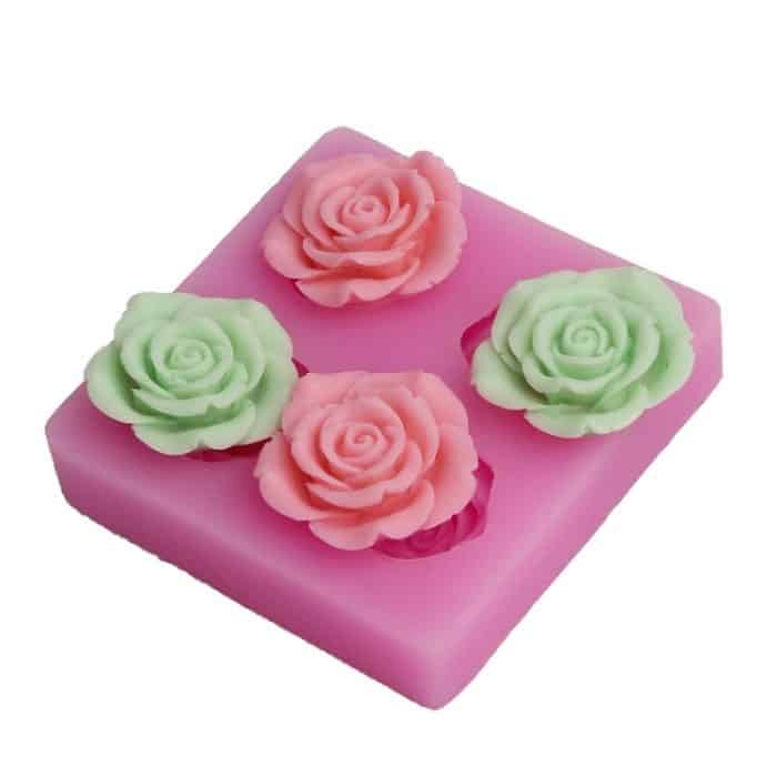 TBD06020907.jpg Blume Silikonform Handgemachte Seife Fondant Kuchen Dekoration – Bild 1