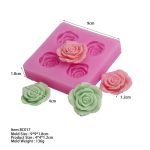 Blume Silikonform Handgemachte Seife Fondant Kuchen Dekoration – Bild 3