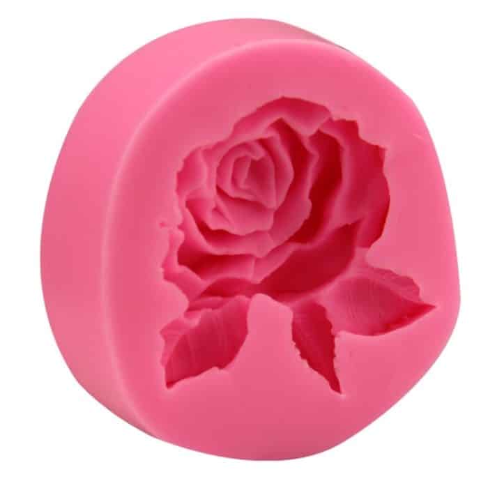 2 Stück große Rosenblüten-handgemachte Seifen-Silikonform, Big Rose Mold – Bild 2