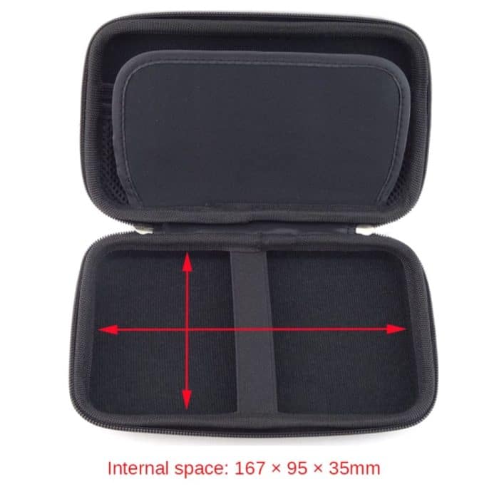 GH1302 EVA-Hartschalen-Festplattentasche, digitale Aufbewahrungstasche, GH1302 Black, GH1302 Red, GH1302 Blue – Bild 5