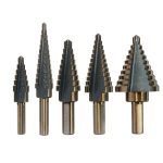 Pagodenbohrer, Hochgeschwindigkeits-Stahlöffner, dreieckiger Griff, Treppenbohrer, 5 In 1 / Set Stairs Drill Bit