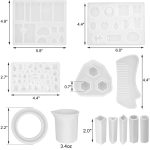 129 in 1 Mal Edelstein Halskette Anhänger Kristall Epoxidharz Silikonform Set – Bild 2