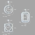 DIY Vase Epoxidform Einfaches Vasenherstellungswerkzeug, Square, Rectangle, Irregular Circle, Heart Shaped – Bild 7