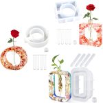 DIY Vase Epoxidform Einfaches Vasenherstellungswerkzeug, Square, Rectangle, Irregular Circle, Heart Shaped – Bild 2