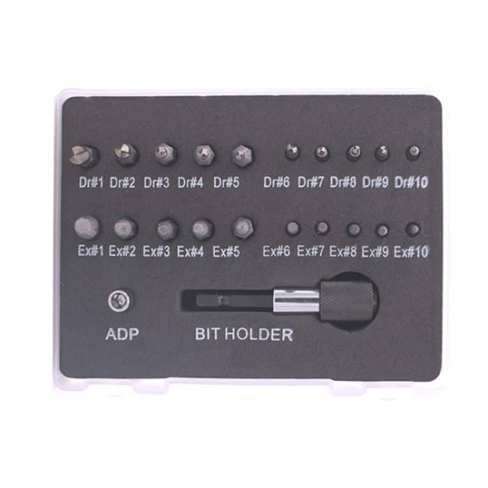 22-teiliges Schnellarbeitsstahl-Anti-Zahn-Kältemittelentfernungswerkzeug zum Herausnehmen von Stellschrauben, Anti-Tooth Refrigerant Removal Tool – Bild 2