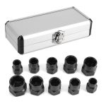 10 Stück/Set Mutternausdreher, Schraubenentfernungswerkzeug, Bruchdraht, Bolzenauszieher, High, Short