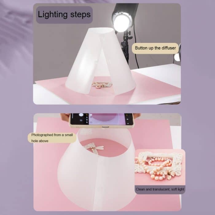 Schmuck Fotografie Spotlight Fotografie Requisiten Studio Tapered Diffusion Board, Medium, Large, Extra Large – Bild 4