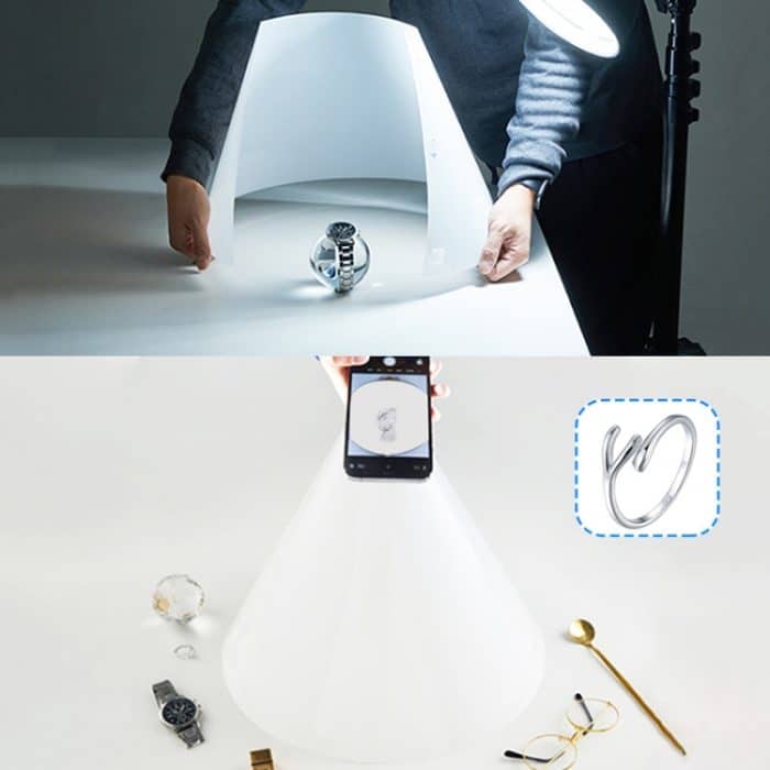 Schmuck Fotografie Spotlight Fotografie Requisiten Studio Tapered Diffusion Board, Medium, Large, Extra Large – Bild 5