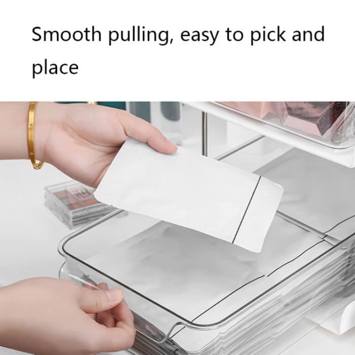 Transparentes Aufbewahrungsregal für Waschbecken-Hautpflegeprodukte, Spezifikation:, Double Layers, Three Layers – Bild 4