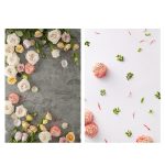 2 PCS 3D Stereoskopische doppelseitige Fotografie-Hintergrundtafel, Flower Rhyme 1, Flower Rhyme 2, Flower Rhyme 3, Light Shadow Magic 1, Light Shadow Magic 2, Afternoon Tea, Quiet Life, Food, Clear Makeup Bath, Water Ripple, Casual Hand...