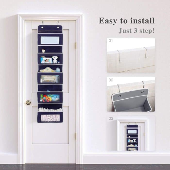 Fünflagige, nicht gewebte Hängetasche für die hintere Tür, Five-Layer Non-Woven White, Five-Layer Non-Woven Blue – Bild 5