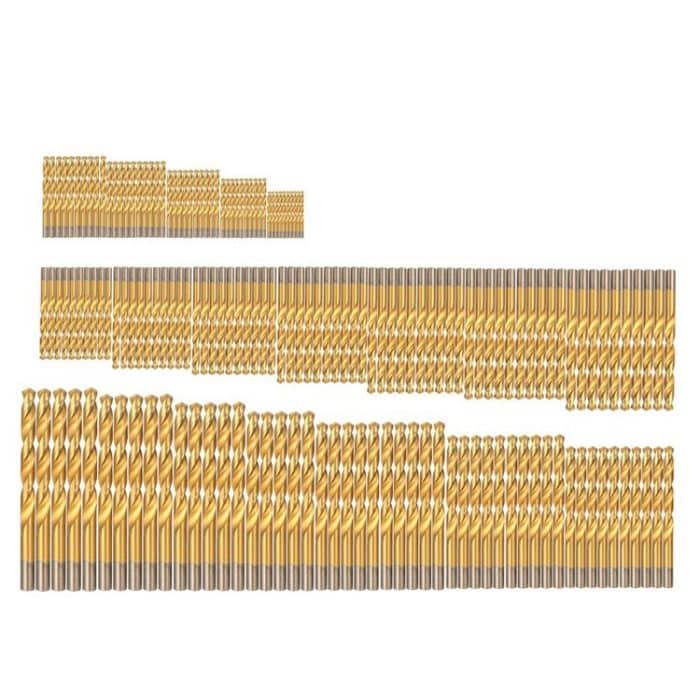 170 Stück/Set 1–10 mm Schnellarbeitsstahl-Metall-Spiralbohrer mit offenem Loch und geradem Schaft, 170 PCS / Set – Bild 4