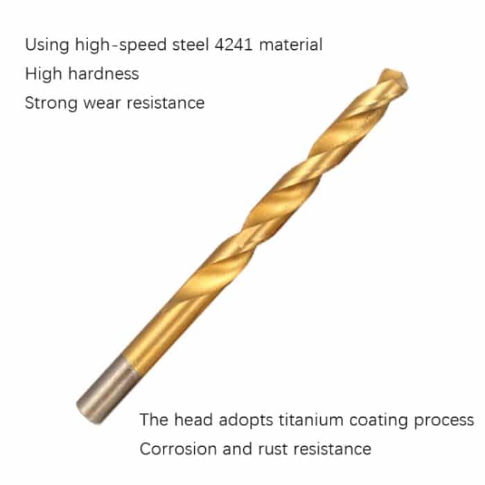 170 Stück/Set 1–10 mm Schnellarbeitsstahl-Metall-Spiralbohrer mit offenem Loch und geradem Schaft, 170 PCS / Set – Bild 5