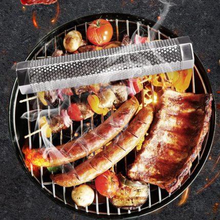 12-Zoll-Grillbox aus geräuchertem Rohr aus Edelstahl 304 für den Außenbereich, Kalträucherbox, Stil:, Only Tube, Tube + Brush + Hook