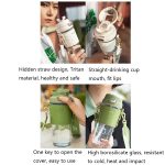 Saylee 500 ml Trinkhalmbecher aus Borosilikatglas – Bild 5