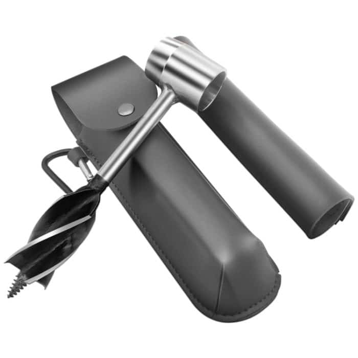 TBD0602121401.jpg Handbohrmaschine für Holzbearbeitung, Outdoor-Survival-Bohrmaschine, Handschraubenbohrmaschine, With PU Leather Case (Gray), With Cowhide Case (Brown), With Cowhide Case (Black) – Bild 1