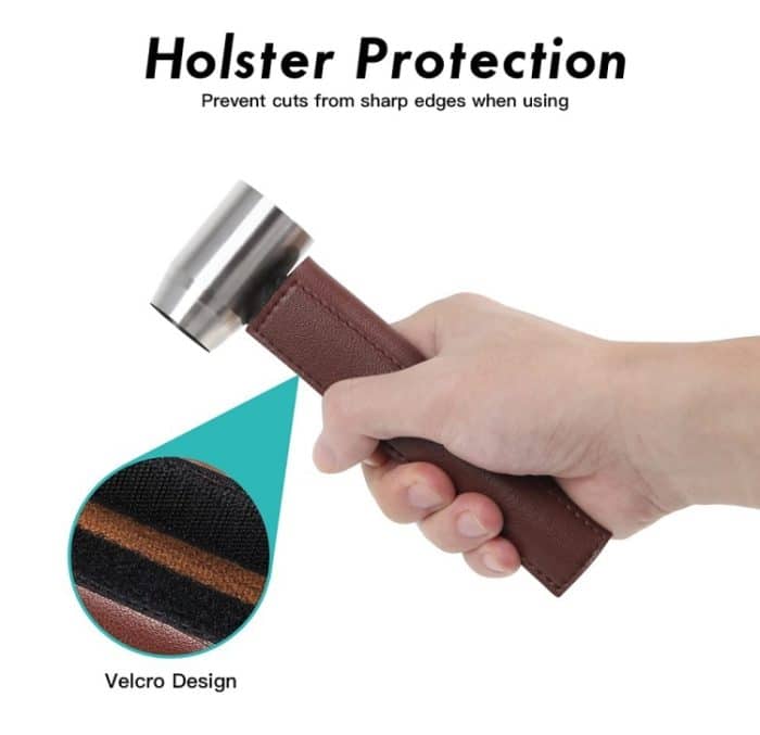 Handbohrmaschine für Holzbearbeitung, Outdoor-Survival-Bohrmaschine, Handschraubenbohrmaschine, With PU Leather Case (Gray), With Cowhide Case (Brown), With Cowhide Case (Black) – Bild 5