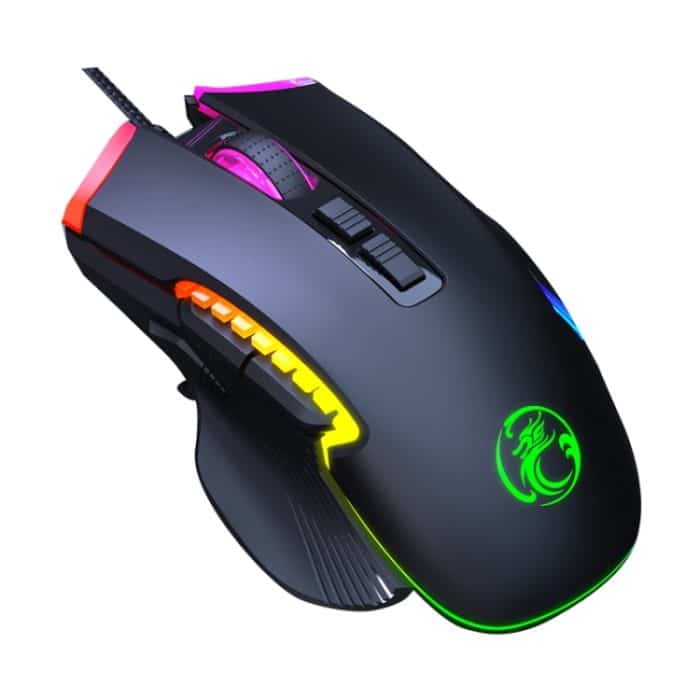 IMICE T70 programmierbare kabelgebundene Gaming-Maus mit 8 Tasten und 7200 DPI RGB-Beleuchtung, Kabellänge: 1,8 m, T70 – Bild 1