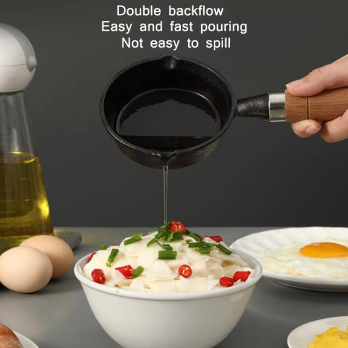 Haushalts-Heißöl-Bratpfanne aus Gusseisen, Small, Large – Bild 6