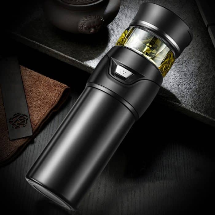 101–500 ml Isolierbecher, Tee-Wasser-Trennung, Teetasse, Stil:, Stainless Steel  Black, Stainless Steel  Coffee, Stainless Steel  Gray, Black+Gift Box, Coffee+Gift Box, Gray+Gift Box, Glass Black+Gift Box, Glass Coffee+Gift Box, Glass Gray+Gift Box... – Bild 1