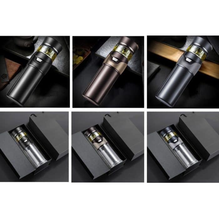 101–500 ml Isolierbecher, Tee-Wasser-Trennung, Teetasse, Stil:, Stainless Steel  Black, Stainless Steel  Coffee, Stainless Steel  Gray, Black+Gift Box, Coffee+Gift Box, Gray+Gift Box, Glass Black+Gift Box, Glass Coffee+Gift Box, Glass Gray+Gift Box... – Bild 2