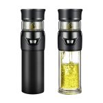 101–500 ml Isolierbecher, Tee-Wasser-Trennung, Teetasse, Stil:, Stainless Steel  Black, Stainless Steel  Coffee, Stainless Steel  Gray, Black+Gift Box, Coffee+Gift Box, Gray+Gift Box, Glass Black+Gift Box, Glass Coffee+Gift Box, Glass Gray+Gift Box... – Bild 3
